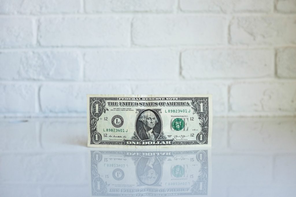 a dollar bill to represent business finance