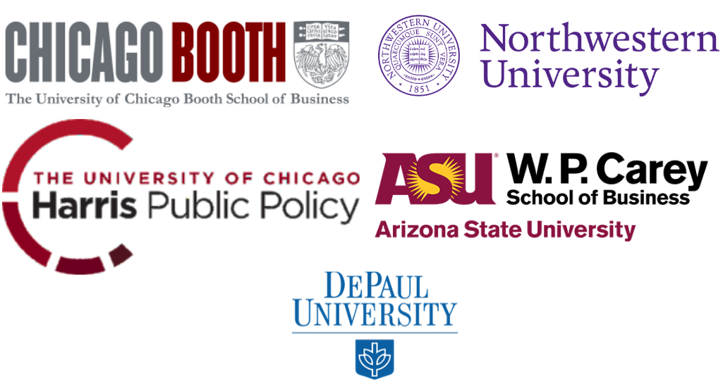 Logos of 5 universities