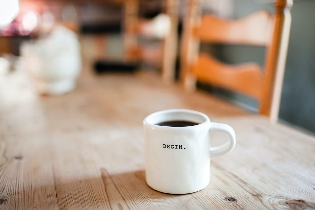 A Coffee mug on a table