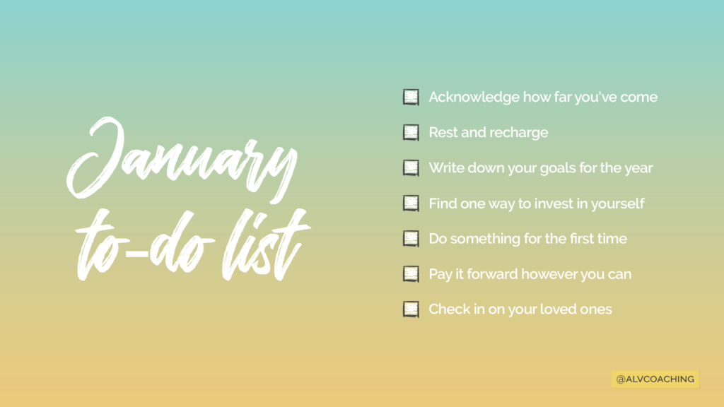 January 2022 to-do list tech background yellow