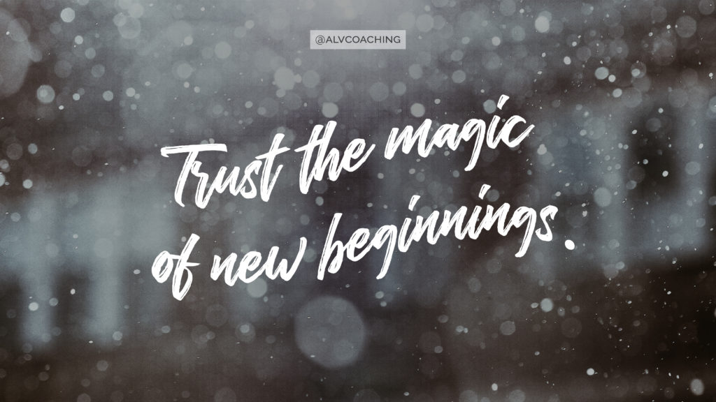 trust the magic of new beginnings january 2022 tech background