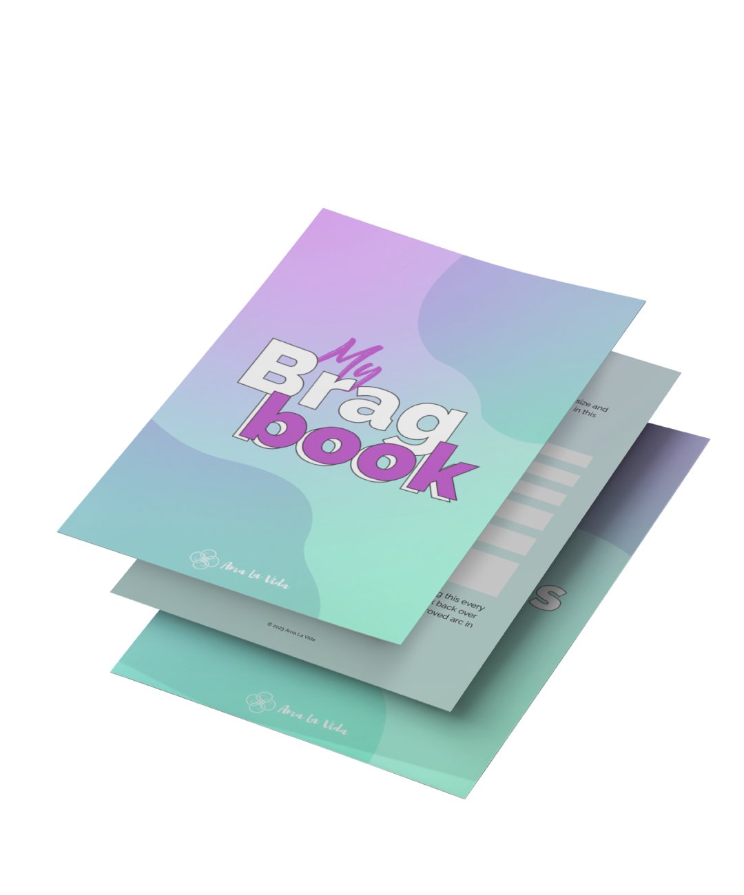 A preview graphic of The Ama La Vida Career Development Brag Book