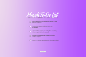 March To-Do List Purple Desktop Tech Background