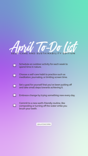 April 2024 tech background to-do list for mobile (purple and blue)