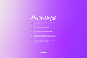 May 2024 tech background to-do list for desktop (white to purple gradient)
