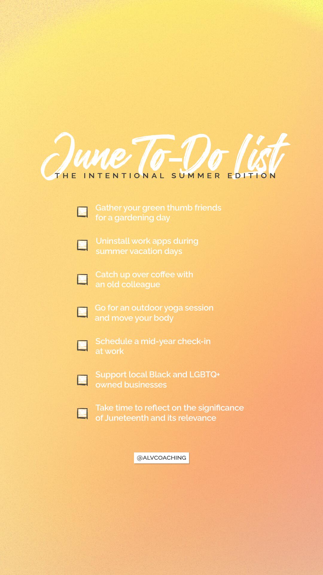 June 2024 tech background to-do list for desktop (orange and yellow)