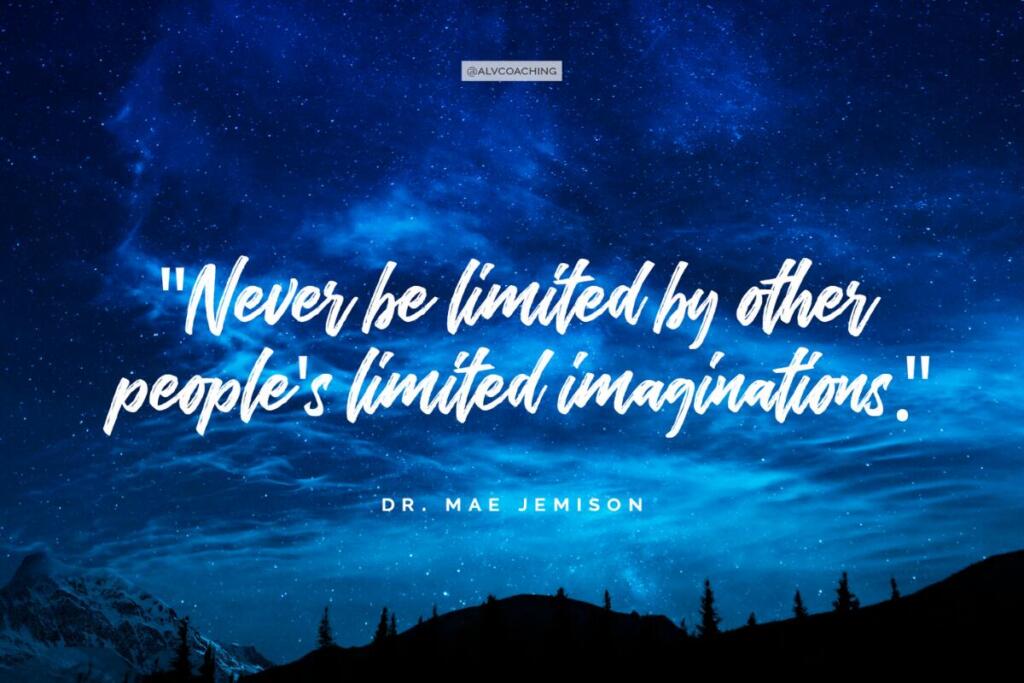 June 2024 desktop background with "Never be limited by other people's limited imaginations" quote