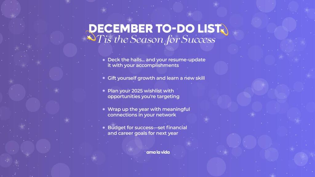 December 2024 tech background to-do list with purple background desktop version