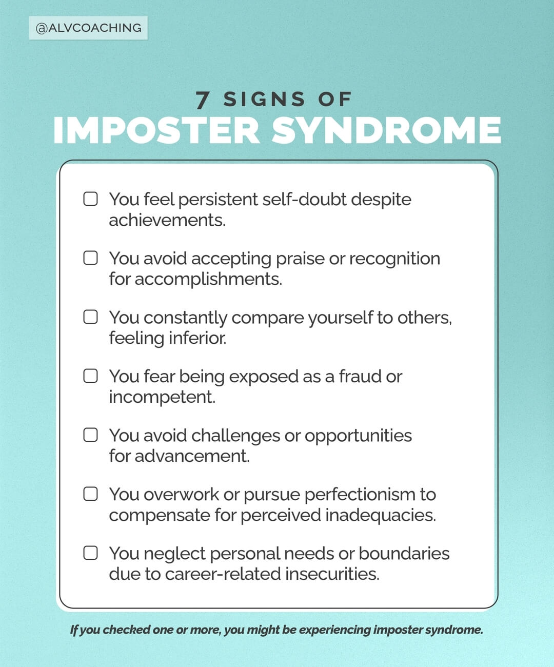 Imposter Syndrome Quiz: Is It Sabotaging Your Career Success? | Ama La Vida